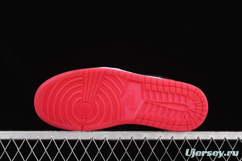 Nike Air Jordan 1 Low "White Black Gym Red" Retro Casual Sneakers - IB8971-106