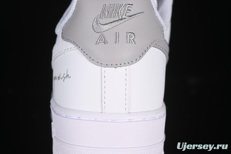 Nike Air Force 1 '07 Low Custom Official Hot Style 2D Theme White Gray Spray Paint Casual Sneakers - CW2288-111