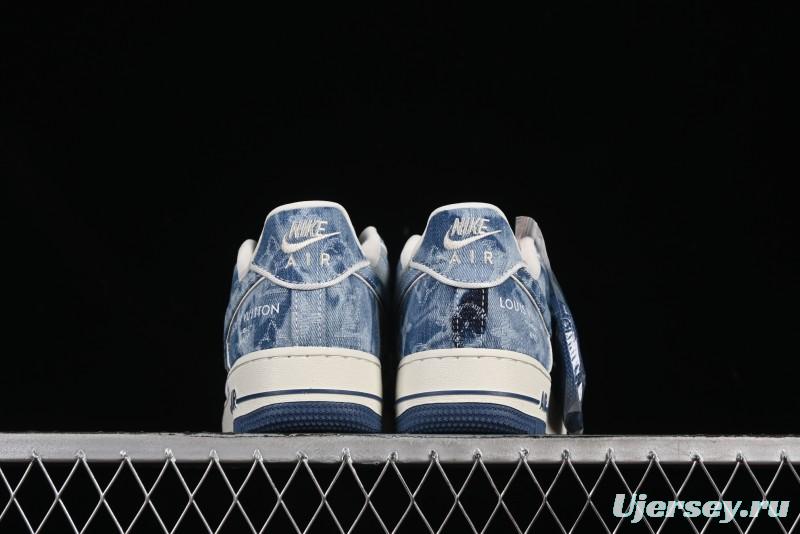 Nike Air Force 1 '07 Low LV Collaboration Blue Denim Casual Sneakers - SC9207-532