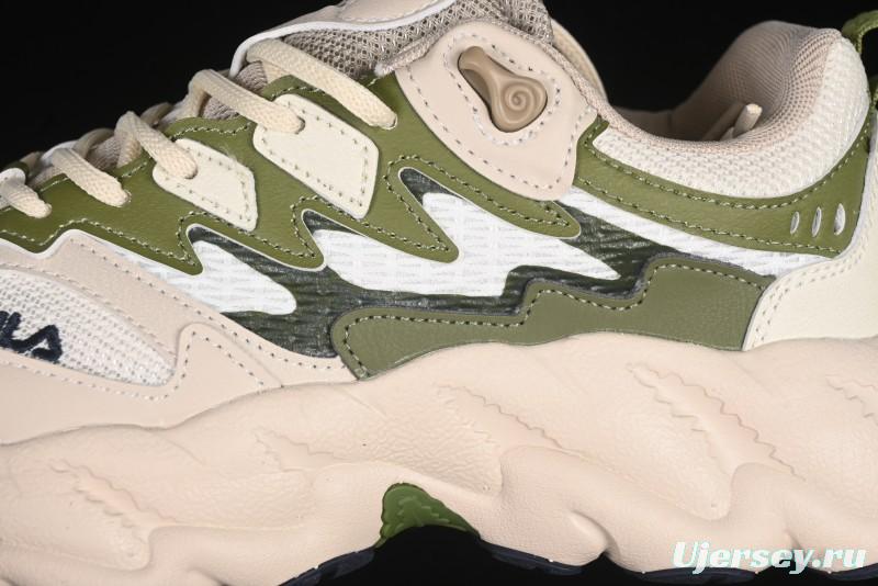 Fila Fusion Fern 2.0 Retro Chunky Sneakers with 3CM Heightening Sole - F12M511101FMC