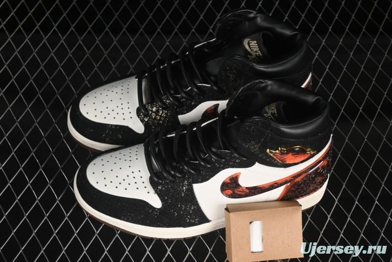 Nike Air Jordan 1 High Retro OG "CNY" Basketball Shoes with Traditional Chinese Auspicious Elements - IB3165-091
