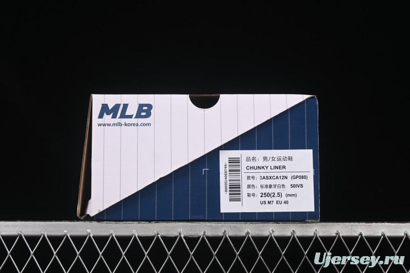 New York Yankees Chunky Liner Mid Denim Monogram Platform Sandals - 3ASXCA12N50IVS