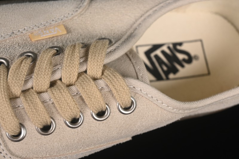 Vans Premium Authentic Suede Retro Sneakers with Translucent Rubber Sole - VN000CRQBYS