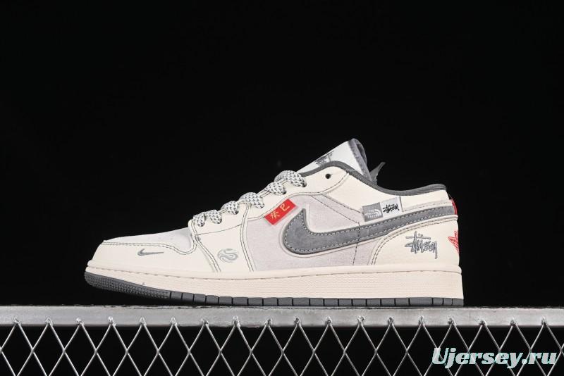 Nike Air Jordan 1 Low Retro Basketball Shoes Snake Year Limited Edition High-End Custom - YX5066-315