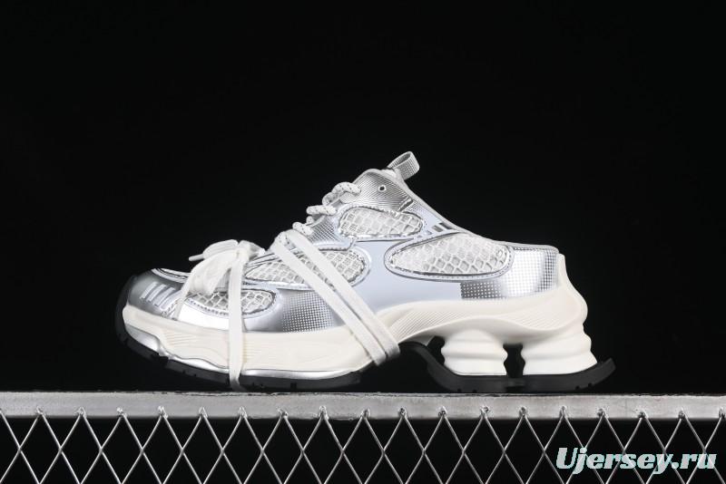 GG-CC Star-Design Lace-Up Hollow-Out Platform Sneakers with 5cm Height Boost - G25U9789