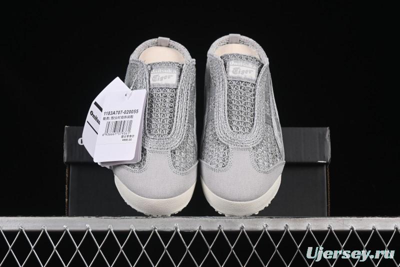 Onitsuka Tiger Mexico 66 Sabot Slip-On Shoes with Breathable Mesh Upper - 1183A707-020