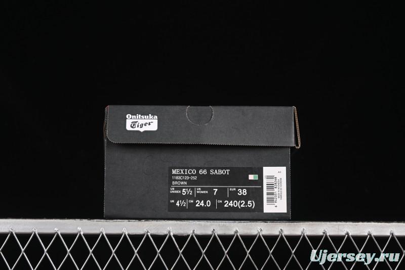 Onitsuka Tiger Mexico 66 Sabot Slip-On Sneakers with Breathable Mesh Upper - 1183C123-252