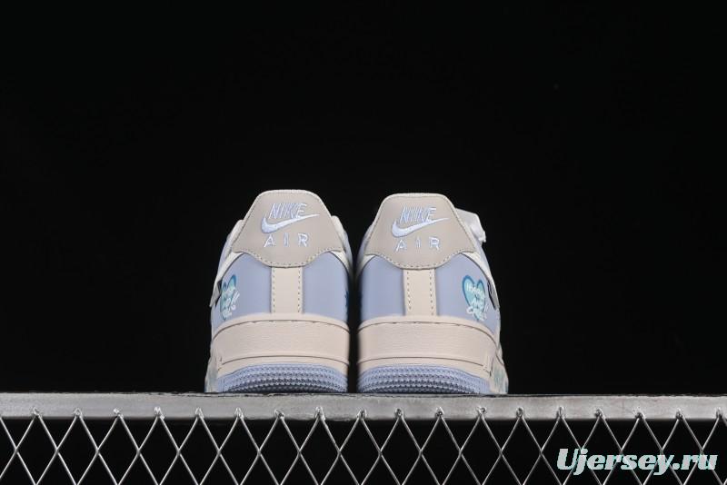 Nike Air Force 1'07 Low "Blue Star Love" 520 Series Limited Edition Casual Sneakers - DB3301-991