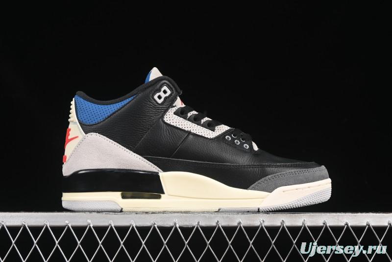 Nike Air Jordan 3 Retro OG Rare Air Sneakers with Small Reverse Swoosh - IB8967-004