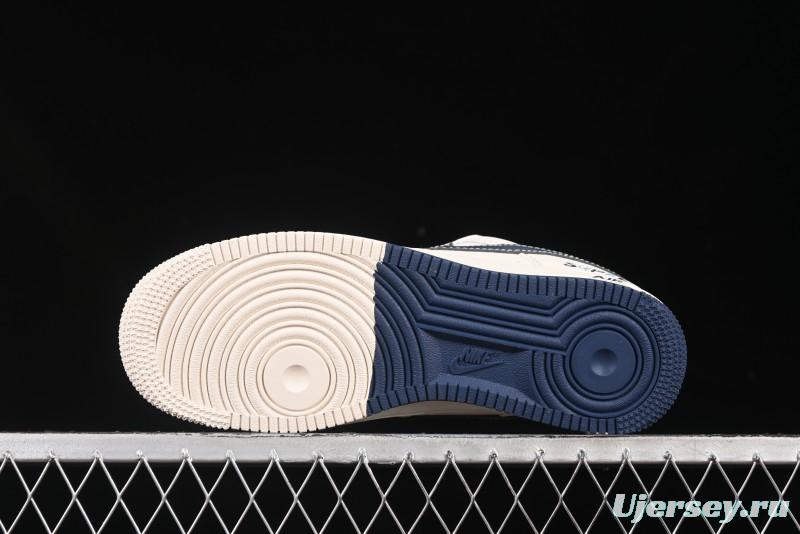 Nike Air Force 1 '07 Low Supreme Collaboration Dual-Tone Blue Label Casual Sneakers - XS1958-565