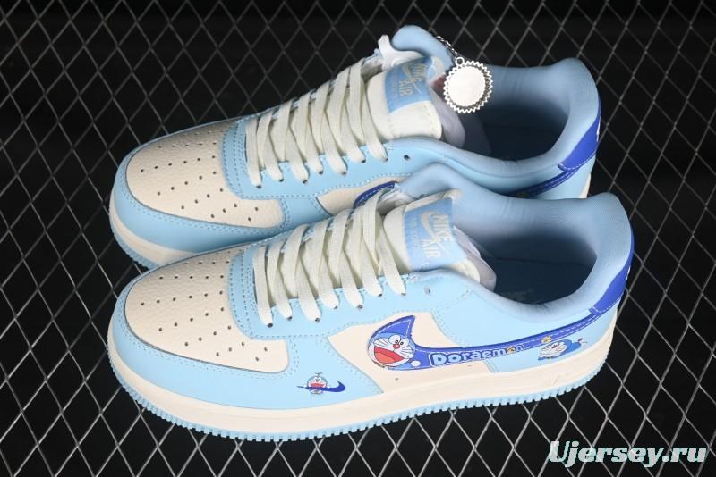 Nike Air Force 1'07 Low Doraemon Casual Sneakers with Full-Length Air Cushion - DF0188-059