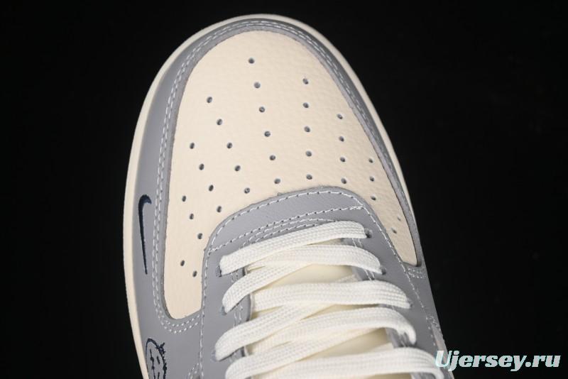 Nike Air Force 1 '07 Low Kaws Collaboration Beige Grey Casual Sneakers - KK1988-077