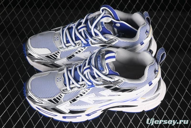 Off-White Be Right Low-Top Lifestyle Sneakers in White Blue - X.E5