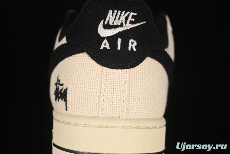 Nike Air Force 1 '07 Low Stussy Collaboration Hemp Low-Top Casual Sneakers - XX3168-153