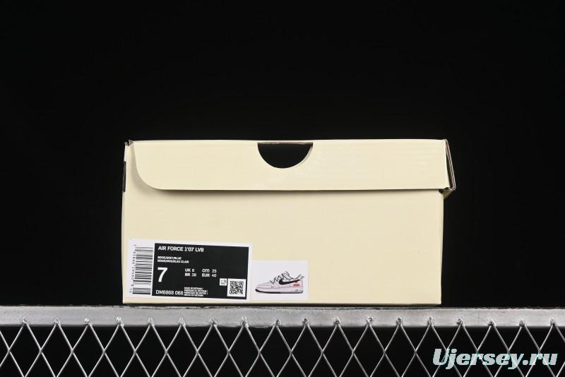 Nike Air Force 1 '07 Low Supreme Collaboration Two-Tone Blue Grey Lace-Up Casual Sneakers - DM6868-068