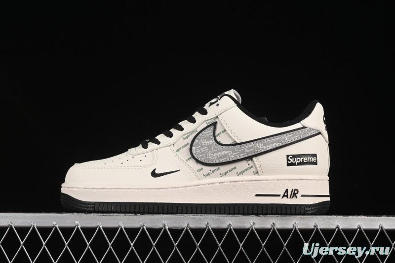 Nike Air Force 1 '07 Low Supreme Collaboration Shadow Swoosh Casual Sneakers - XX3168-149