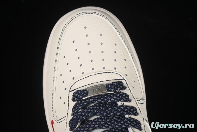 Nike Air Force 1 '07 Low Supreme Collaboration Casual Sneakers with Full-Length Air Cushion - HH7518-074