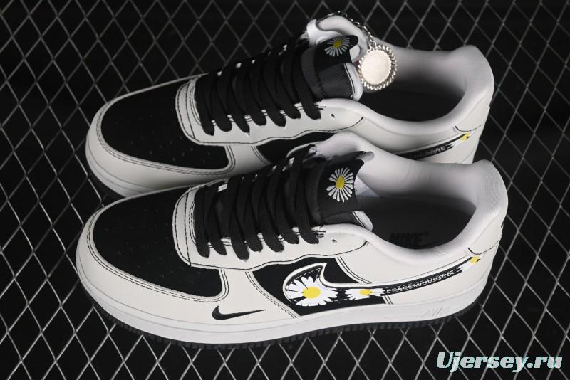 Nike Air Force 1'07 Low GD Collaboration Chrysanthemum Swoosh Casual Sneakers - DF0188-055