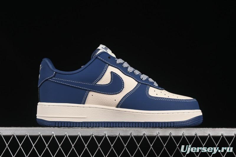 Nike Air Force 1'07 Low FOG Collaboration Beige Blue Ripple Casual Sneakers - KK1988-079