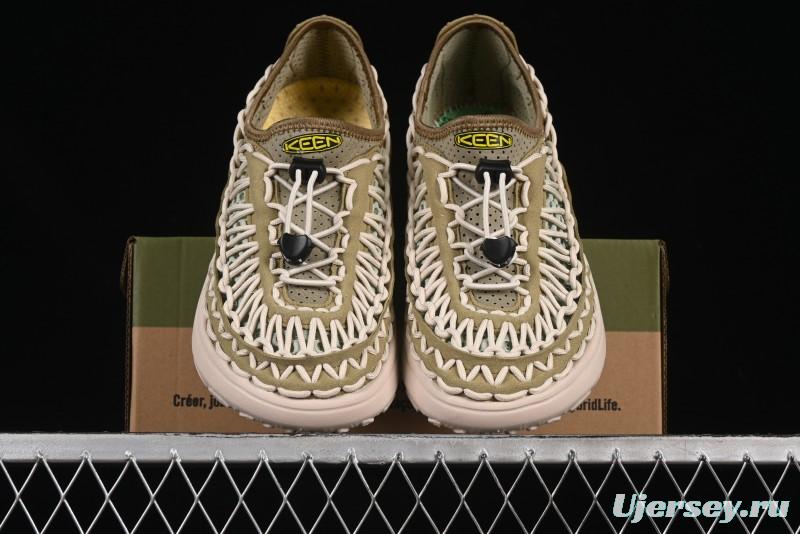 Keen Uneek Flat-M Woven Elastic Strap Outdoor Water Sports Sandals - 1014097