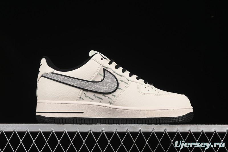 Nike Air Force 1 '07 Low Supreme Collaboration Shadow Swoosh Casual Sneakers - XX3168-149