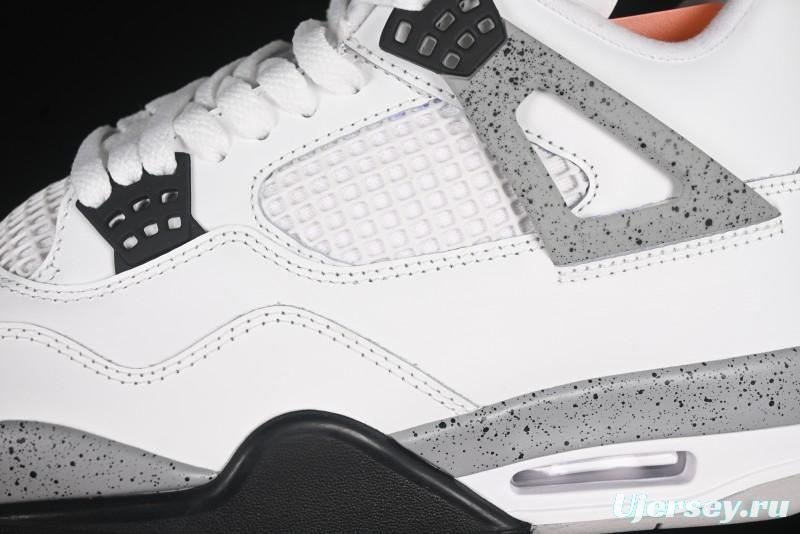 Nike Air Jordan 4 Retro White Cement Basketball Shoes - FV5029-100
