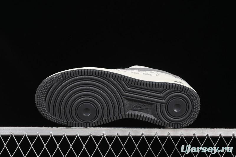 Nike Air Force 1'07 Low Stussy Collaboration Woven Fabric Low-Top Casual Sneakers - BZ6808-101