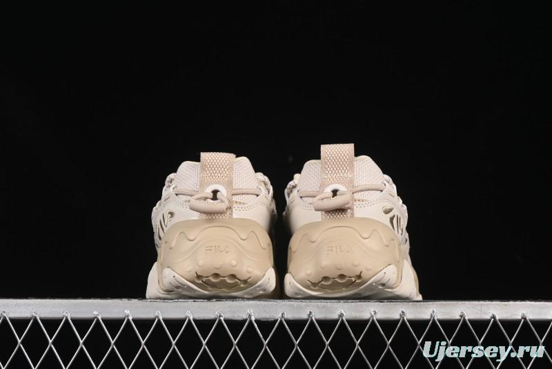 Fila Heritage Fluid Cat Paw 5.0 Retro Dad Shoes with Lace-Up Design - F12M412105FOS