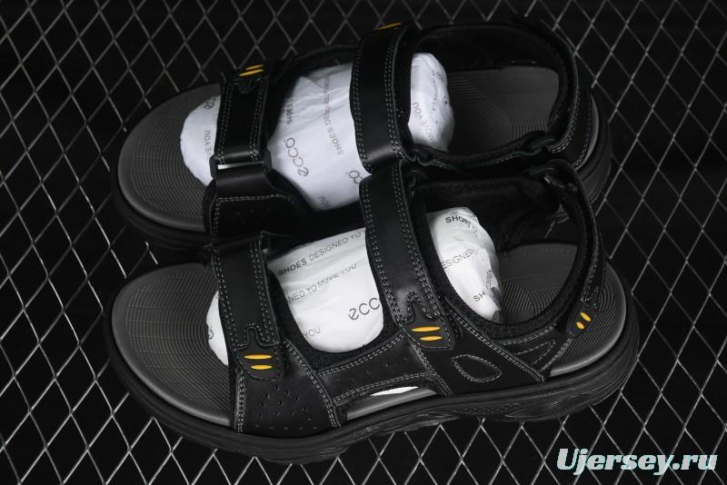 ECCO Off Trail Series Sport Leisure Sandals with Adjustable Hook-and-Loop Strap - 63251701001