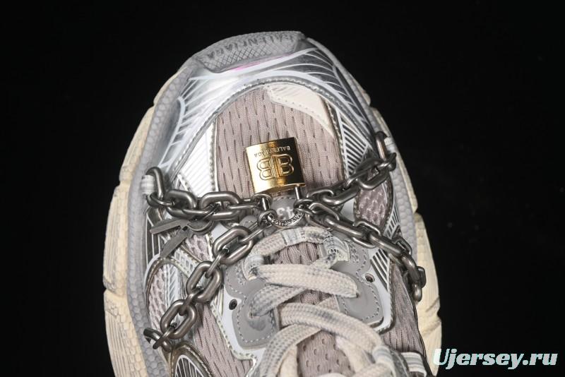 Balenciaga Phantom Sneaker 3XL Running Shoes with Transparent Heel Strap - W3XPL9182