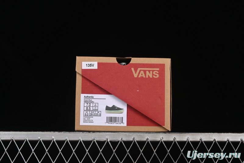 Vans Premium Authentic Suede Retro Sneakers with Translucent Rubber Sole - VN000CRQ6RJ