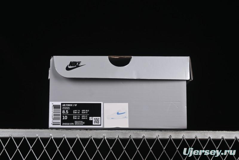 Nike Air Force 1 '07 Low Casual Sneakers with 2D Theme Gradient Sky Blue - ZH0316-076