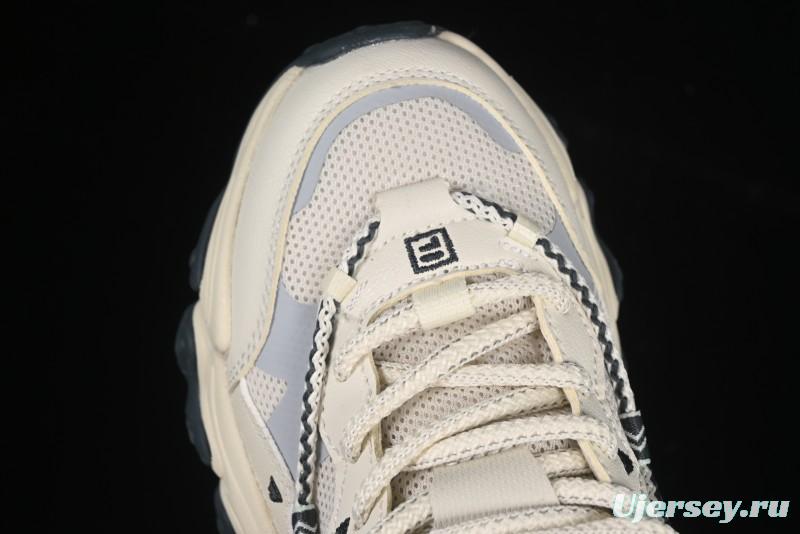 Fila Heritage Fluid Cat Paw 5.0 Retro Dad Shoes with Lace-Up Design - F12W432101FSH