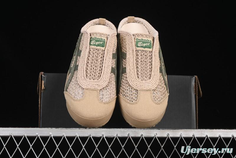 Onitsuka Tiger Mexico 66 Sabot Slip-On Sneakers with Breathable Mesh Upper - 1183C123-252