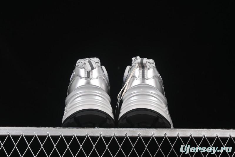 GG-CC 25ss New Platform Chunky Sneakers with 7CM Height Increase and Irregular Design - 668-2 Black