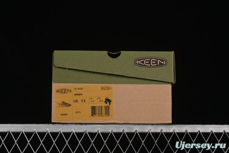 Keen Uneek Flat-M Woven Elastic Strap Outdoor Water Sports Sandals - 1014097