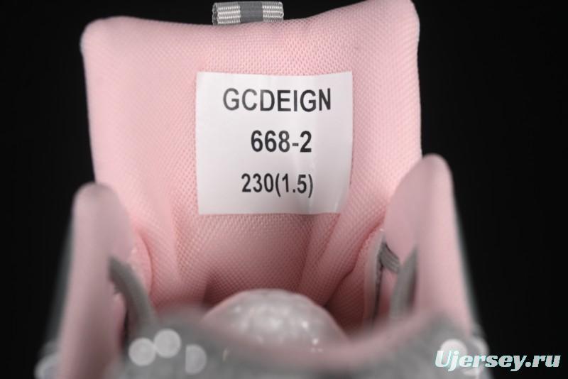 GG-CC 25ss New Platform Chunky Sneakers with 7CM Height Increase and Irregular Design - 668-2 Silver