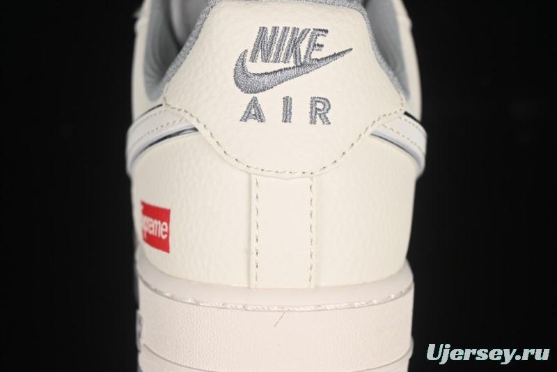 Nike Air Force 1 '07 Low Supreme Casual Sneakers with Full-Length Air Cushion - HH7518-058