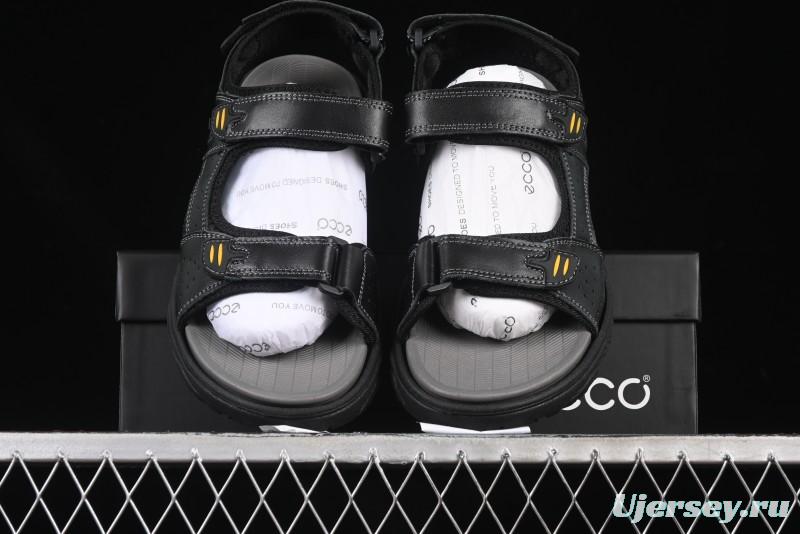 ECCO Off Trail Series Sport Leisure Sandals with Adjustable Hook-and-Loop Strap - 63251701001