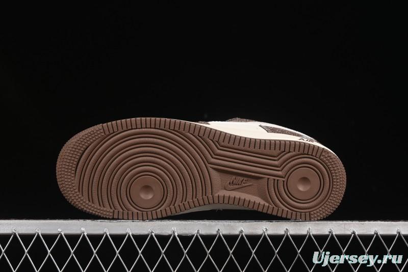 Nike Air Force 1 '07 Low LV Collaboration Beige Grid Casual Sneakers - XS1958-552