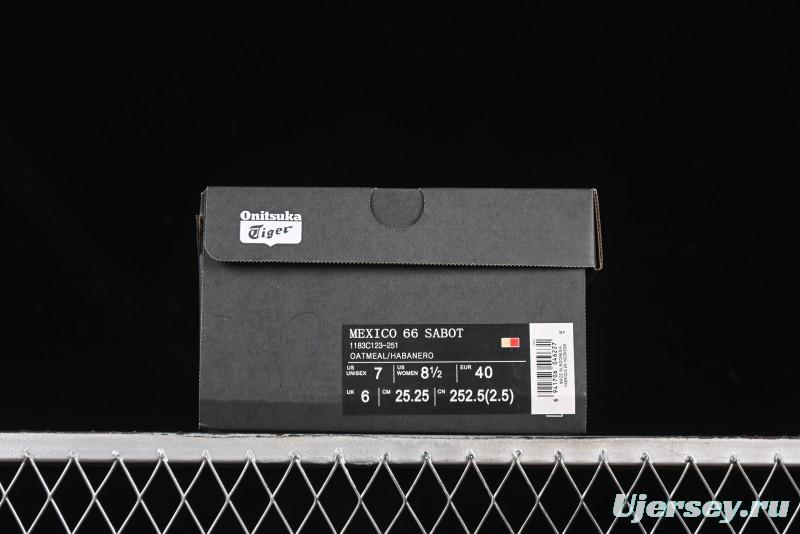 Onitsuka Tiger Mexico 66 Sabot Slip-On Sneakers with Breathable Mesh Upper - 1183C123-251