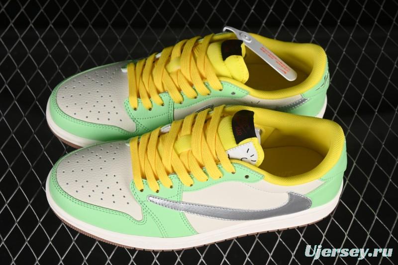 Nike Travis Scott x Fragment Design x Air Jordan 1 Low OG SP Casual Sneakers - DN6901-092