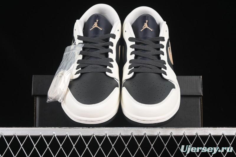 Nike Air Jordan 1 Low AJ1 Retro Casual Sneakers in Black White Grey - IH0649-021