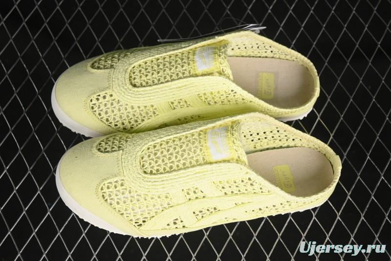 Onitsuka Tiger Mexico 66 Sabot Slip-On Sneakers with Breathable Mesh Upper - 1183A707-750