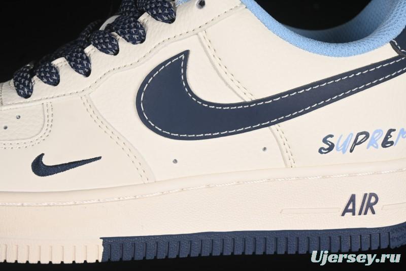 Nike Air Force 1 '07 Low Supreme Collaboration Dual-Tone Blue Label Casual Sneakers - XS1958-565