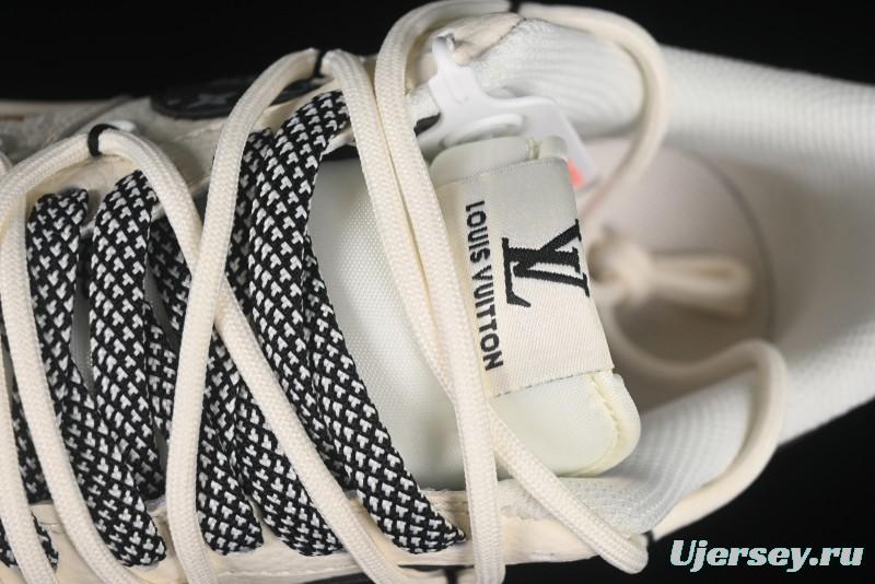 Nike Air Force 1 '07 Low LV Collaboration Blue Swoosh Drawstring Casual Sneakers - DM6868-061