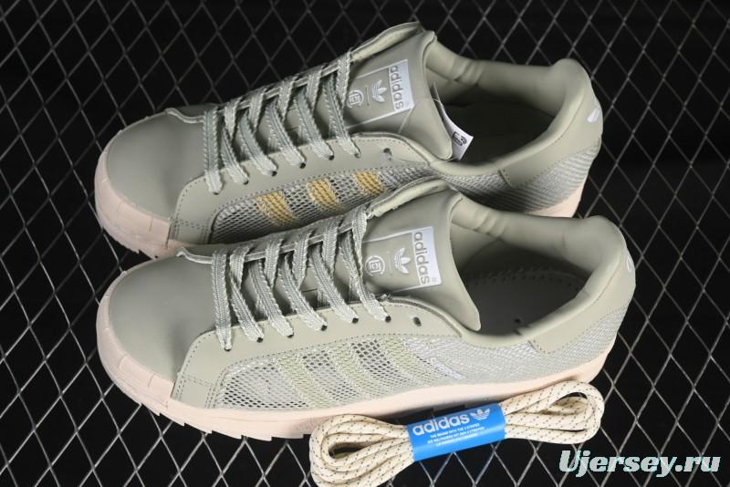 Adidas Clot Superstar Shell Toe Casual Sneakers with Serrated Design - IH3643