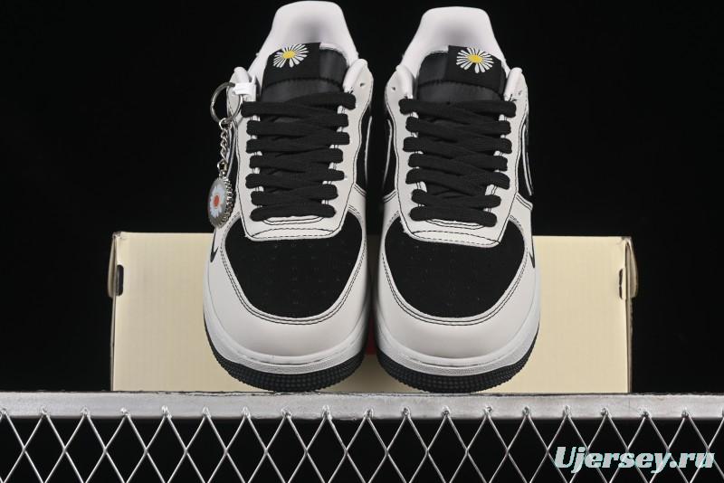 Nike Air Force 1'07 Low GD Collaboration Chrysanthemum Swoosh Casual Sneakers - DF0188-055