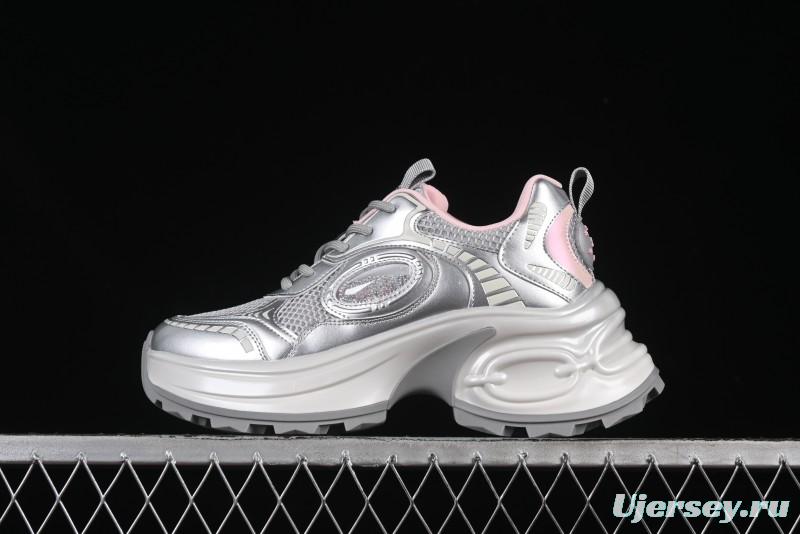 GG-CC Casual Sports Running Shoes with Crescent Moon Sole and 5cm Height Increase - 668-1