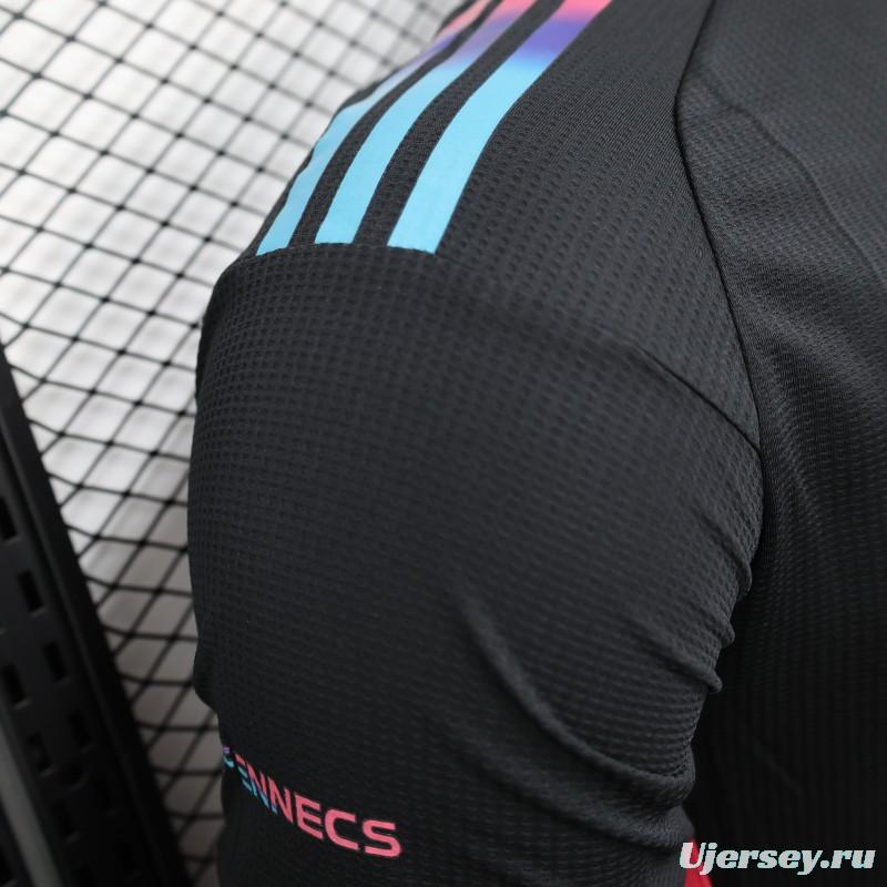 Player Version 2025 Algeria Black with Colorful Gradient Accents Jersey